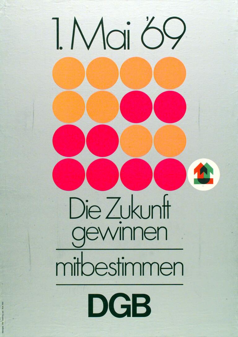 1. Mai 1969: DGB-Plakat zum Thema Mitbestimmung