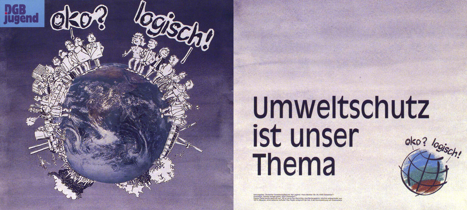 DGB-Plakat zur Umweltschutz-Kampagne, 1988