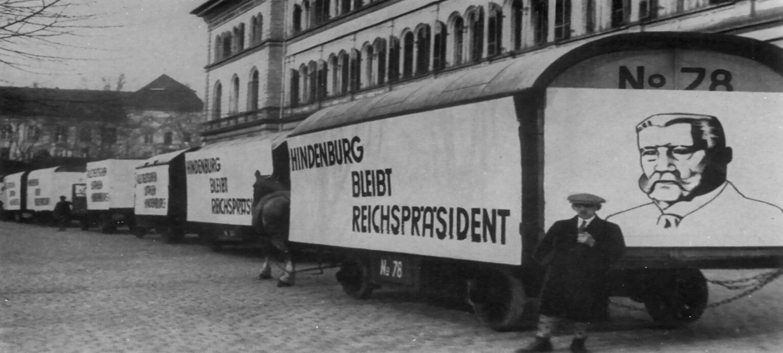 Wahlpropaganda für Paul von Hindenburg in der Wahl 1932