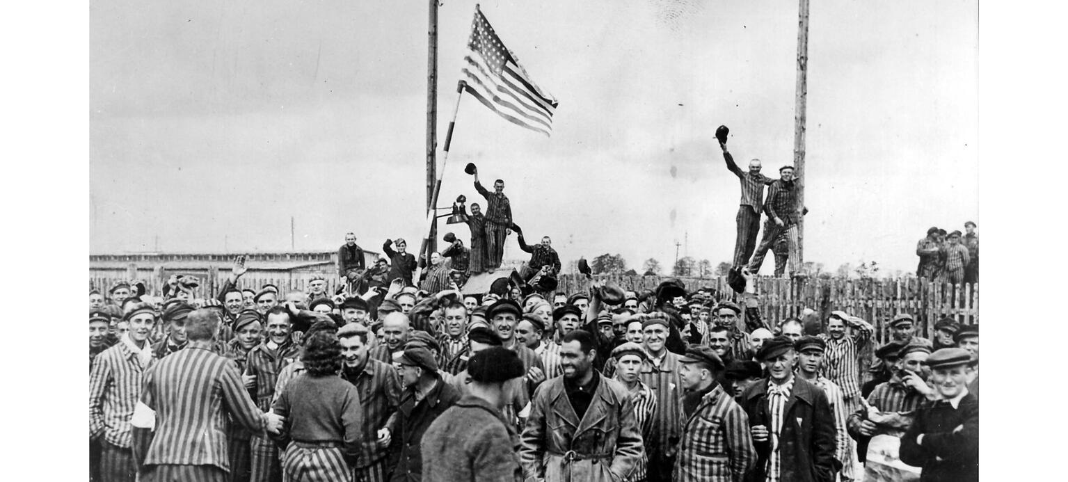 Befreiung der Häftlinge des Konzentrationslagers Dachau am 29. April 1945