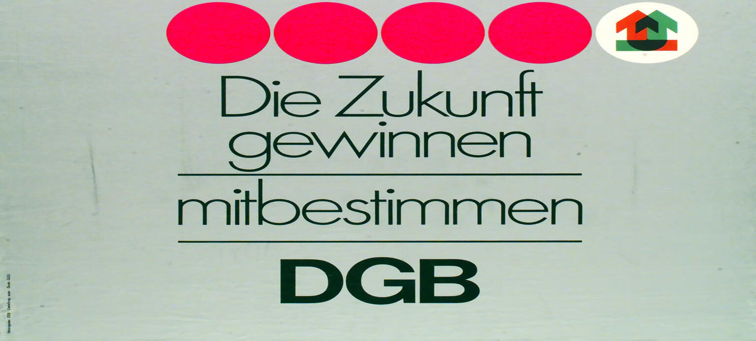 1. Mai 1969: DGB-Plakat zum Thema Mitbestimmung