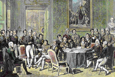 Gemälde von Delegierten des Wiener Kongresses 